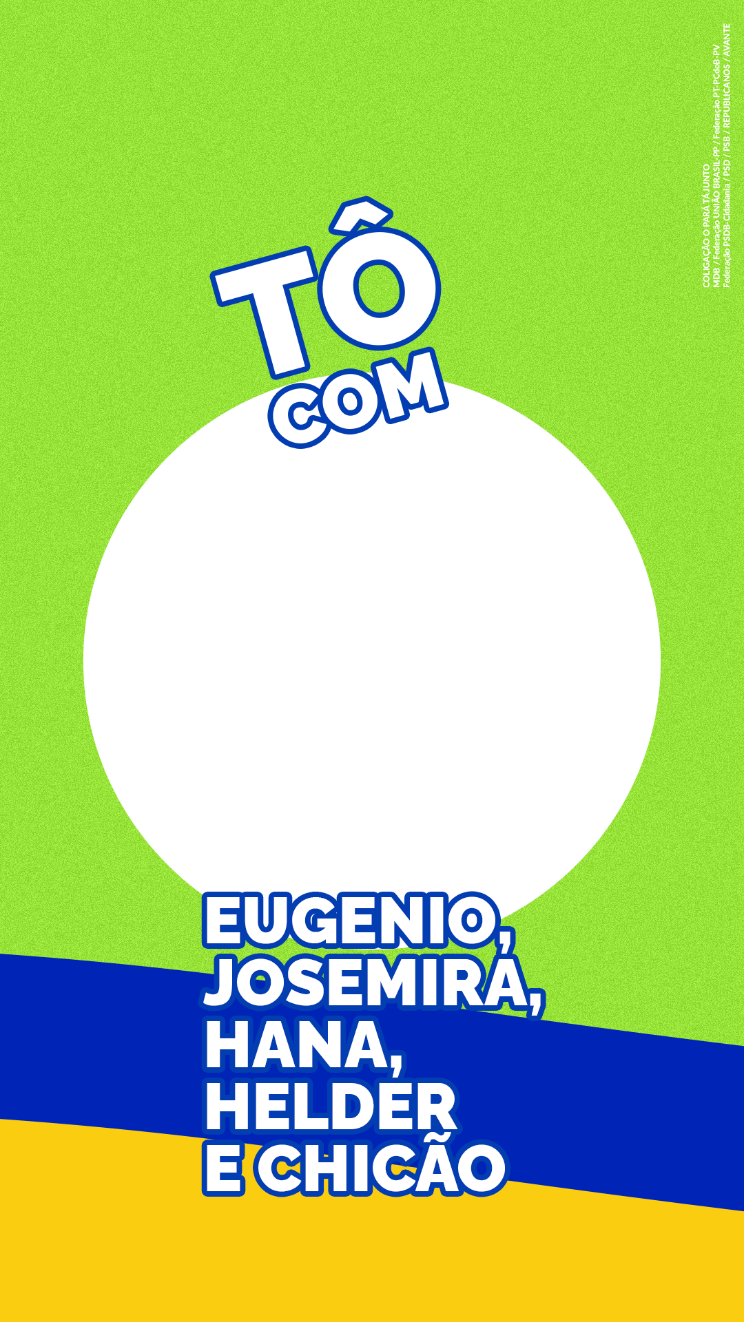 Story · Tô com Eugenio, Josemira, Hana, Helder e Chicão